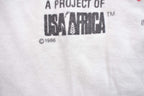 Vintage 1986 Hand's Across America Africa Relief T Shirt