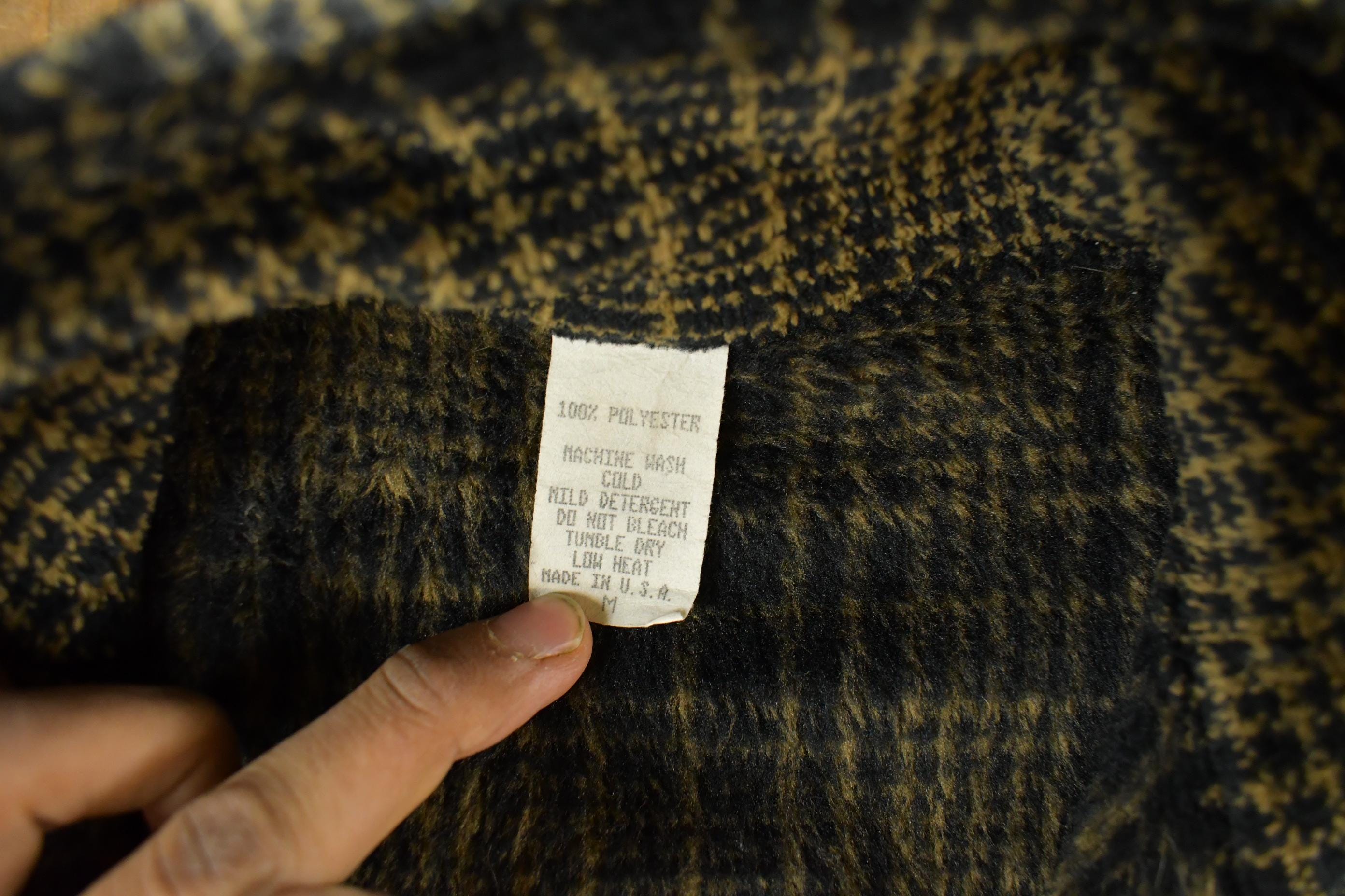 Vintage 1990s Plaid Full Zip Vest Jacket Women's Medium