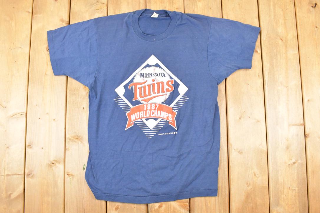 Vintage 1987 Screen Stars Best Minnesota Twins World Champs MLB T-Shirt Men's S