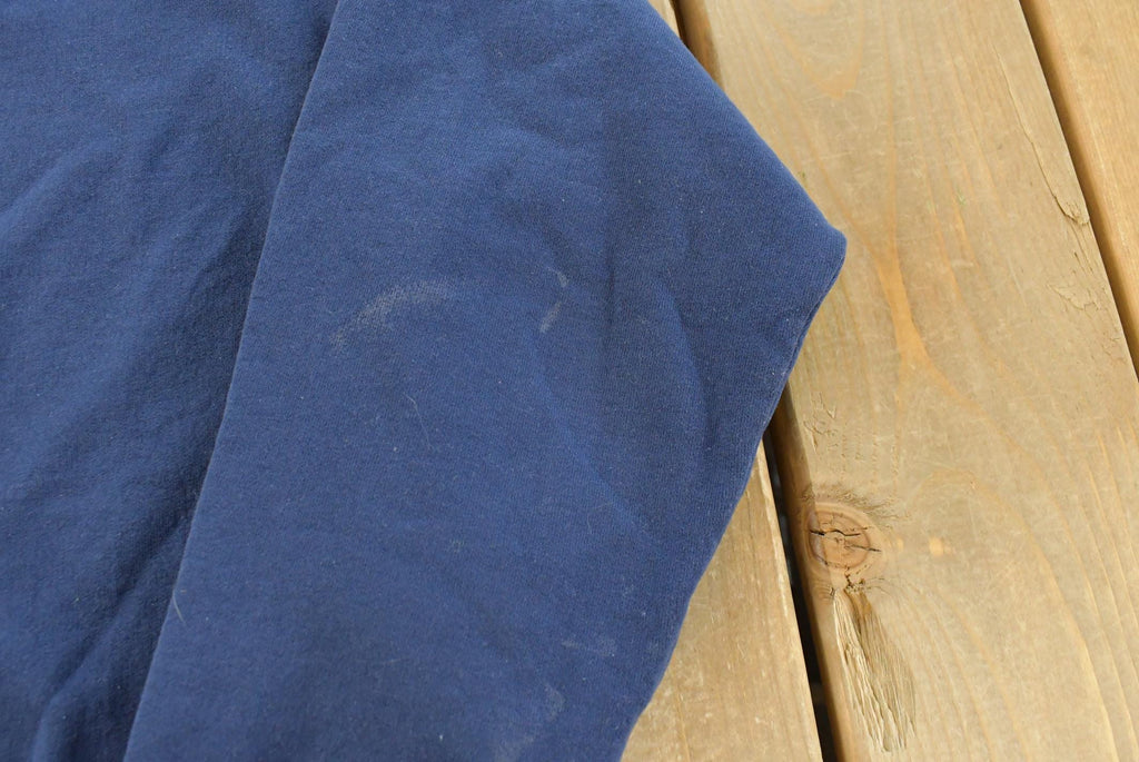 Vintage 1990s Hanes Her Way Blank Blue Crewneck Sweatshirt Women's XL