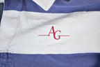 Vintage 1990s Lands End Collared Quarter Button Up Rugby Shirt