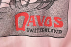 Vintage 1980s Davos Switzerland Cross country Skiing Switcher Crewneck Sweatshirt