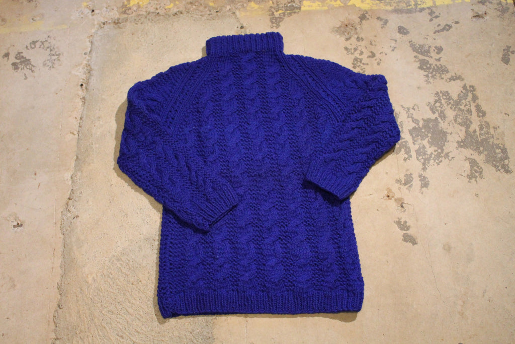Vintage 1990s Cable Knit Turtleneck Knit Sweater