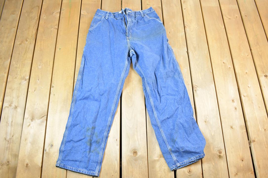 Vintage Y2K Carhartt Denim Work Jeans Size 36 x 32