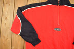 Vintage 1990s Boom X Embroidered Quarter Zip Sweatshirt