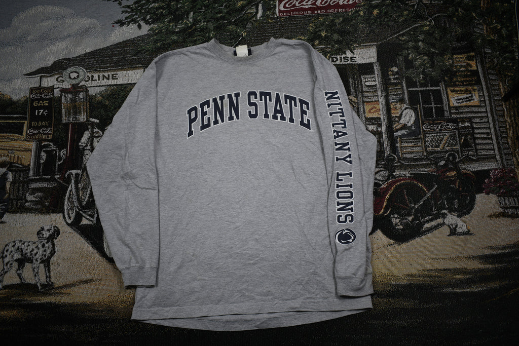 Vintage 1990s Penn State University Nittany Lions Long Sleeve T Shirt / NCAA T Shirt / Sportswear / Penn State / Jansport