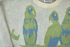 Vintage 1990s Chateau Parrots Knit Crewneck Sweater