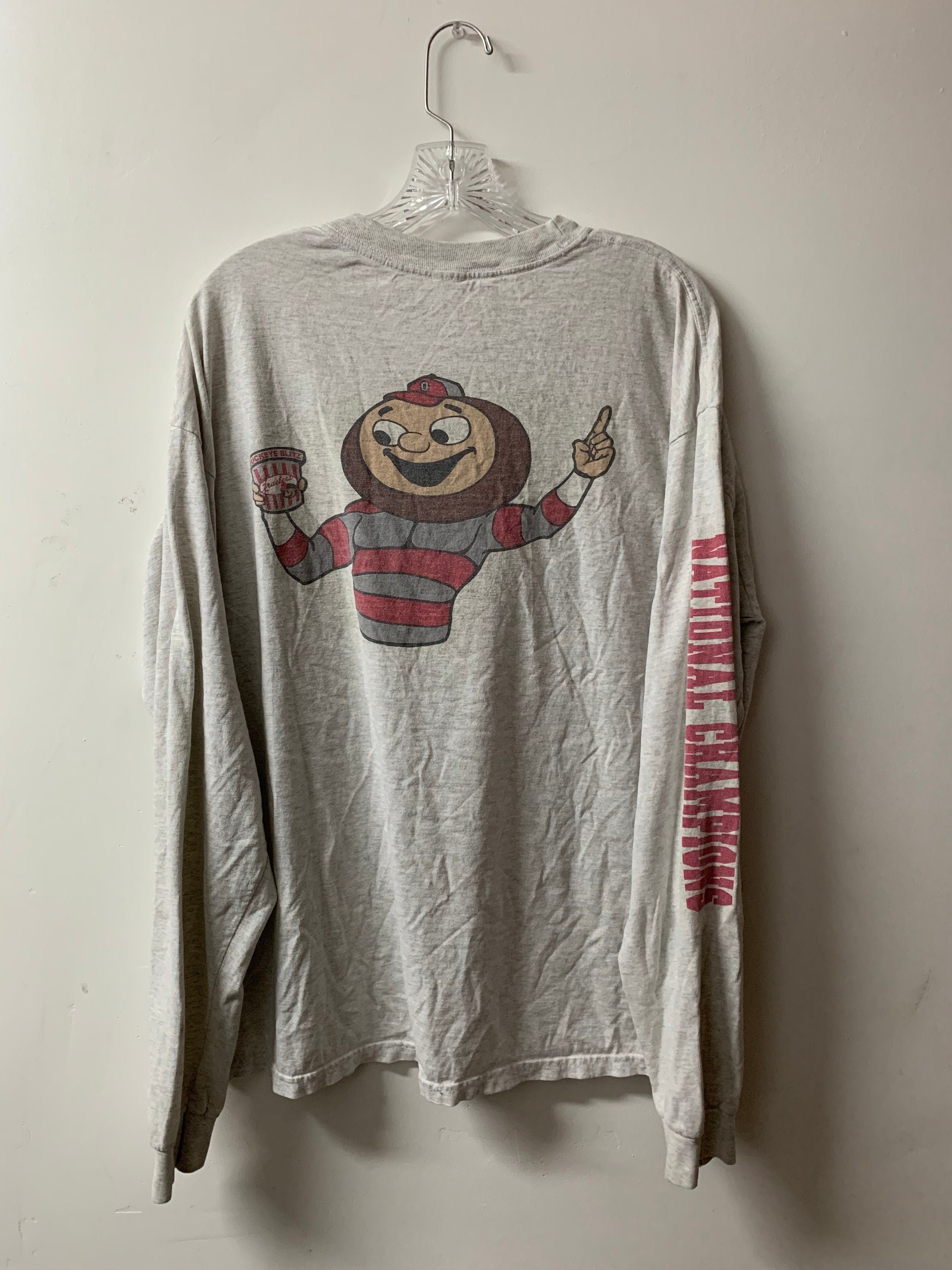 Vintage 1990s Ohio State University Buckeyes Long Sleeve T Shirt