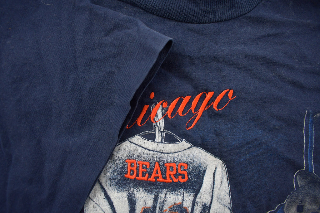 Vintage 1990s Chicago Bears CCM NFL Locker Room Graphic T-Shirt