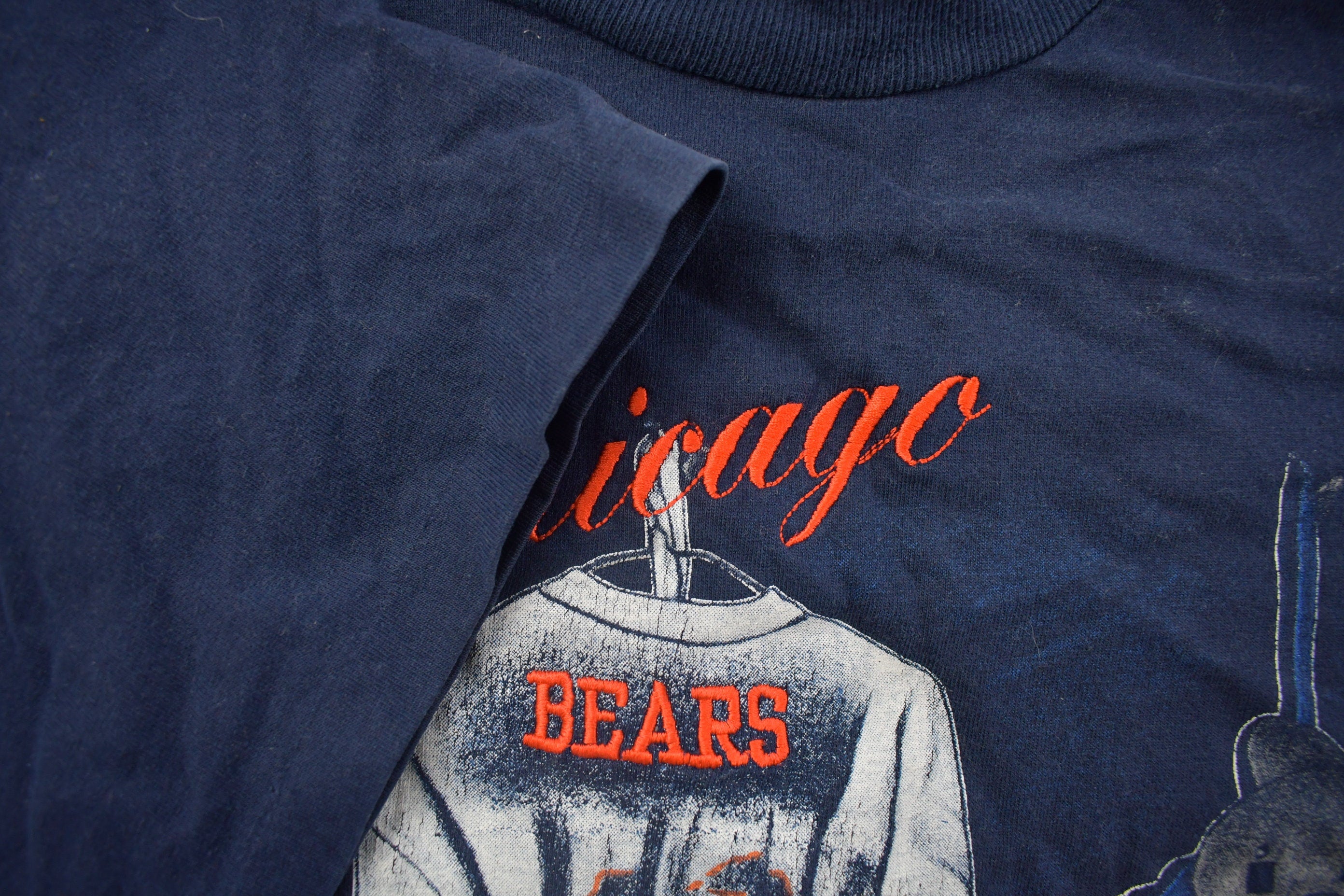 Vintage 1990s Chicago Bears CCM NFL Locker Room Graphic T-Shirt