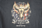 Vintage Y2K Sturgis Cycle Motorcycles Biker T-Shirt Men's XL / Distressed / 2000's Grunge Faded Black
