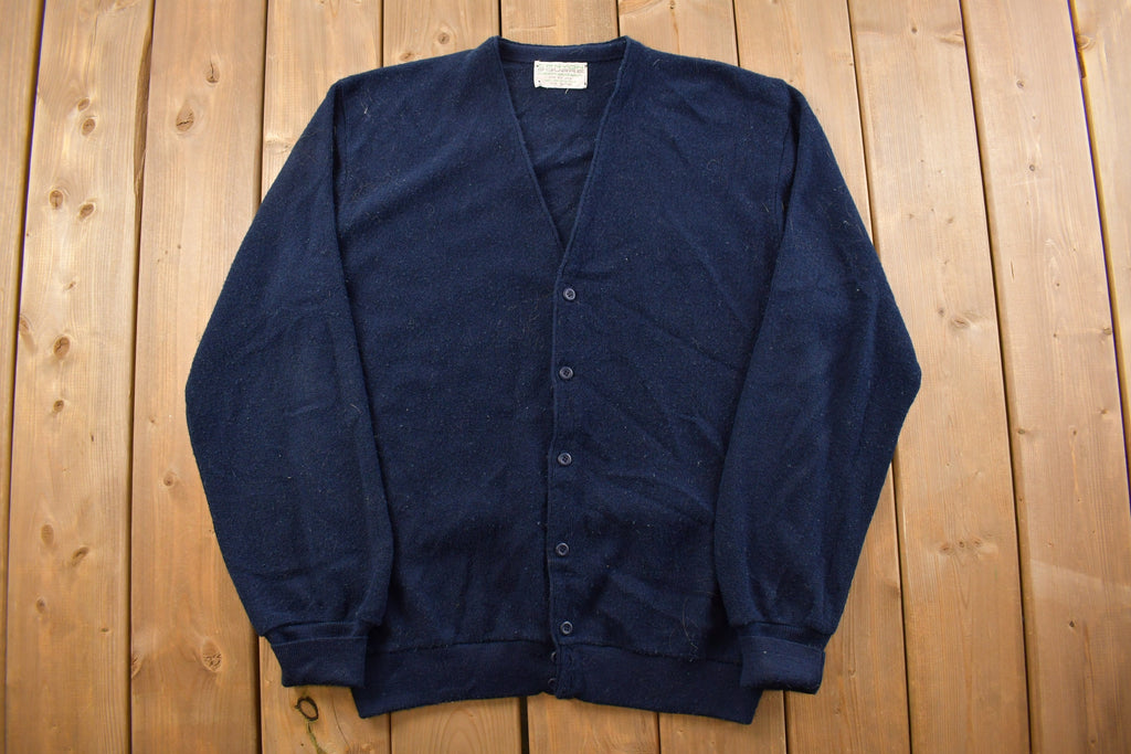 Vintage 1980s Canyon Square Knitted Cardigan Sweater