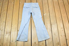 Vintage 1970s Levi Strauss White Tab Bell Bottom Denim Jeans Size 28 x 25