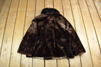 Vintage 1960s The Halle Bros Co. Beaver Sheared Fur Coat Adult Medium