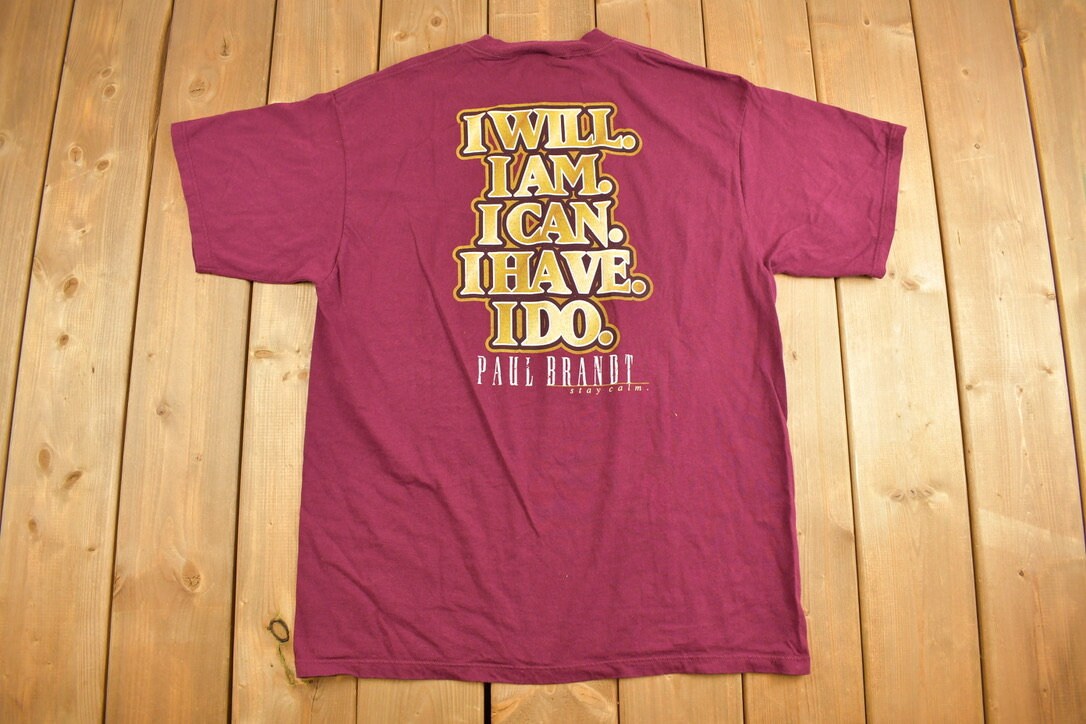 Vintage 1990s Paul Brandt Lyric Graphic T-Shirt