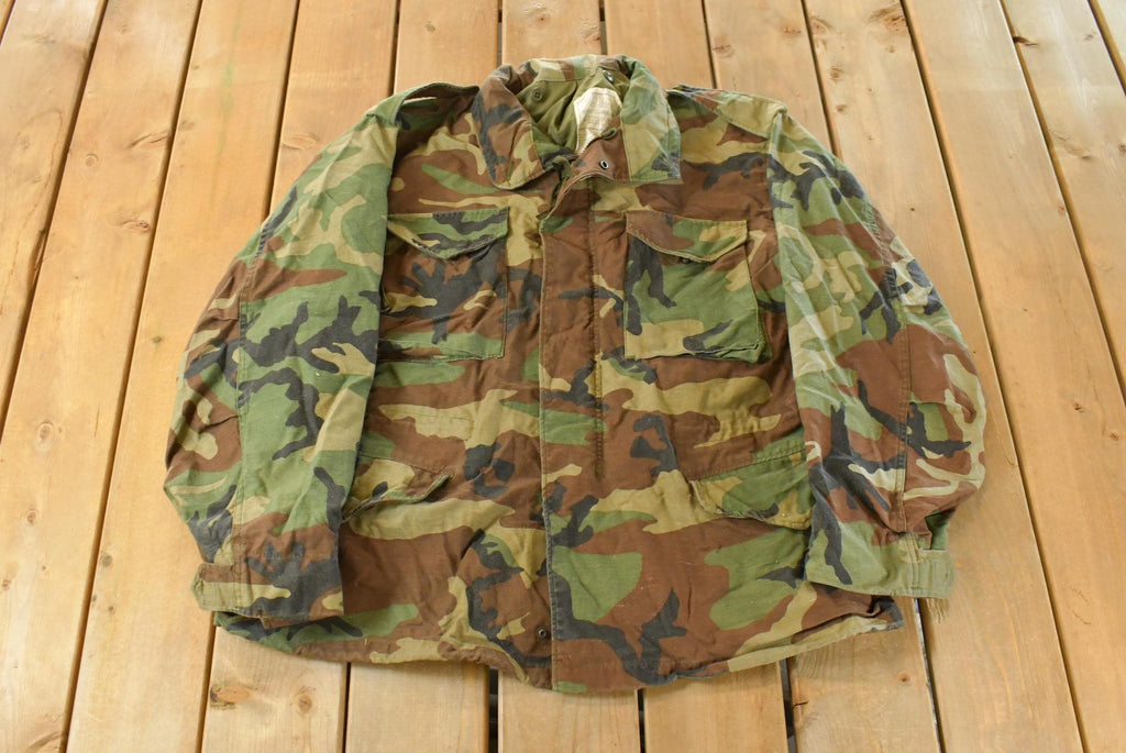 Vintage 2000 Camo Military Field Jacket Men's Large