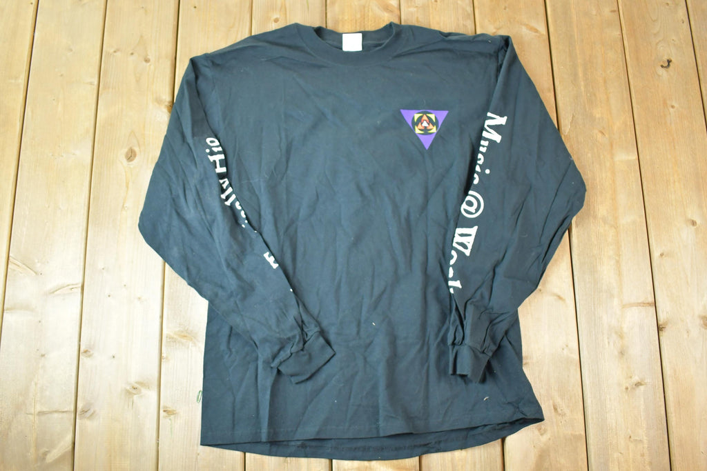 Vintage Deadstock Y2K Tragically Hip Music At Work Album Release Promo Longsleeve Shirt Men's L