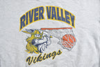 Vintage 1990s River Valley Vikings Basketball Collegiate Crewneck