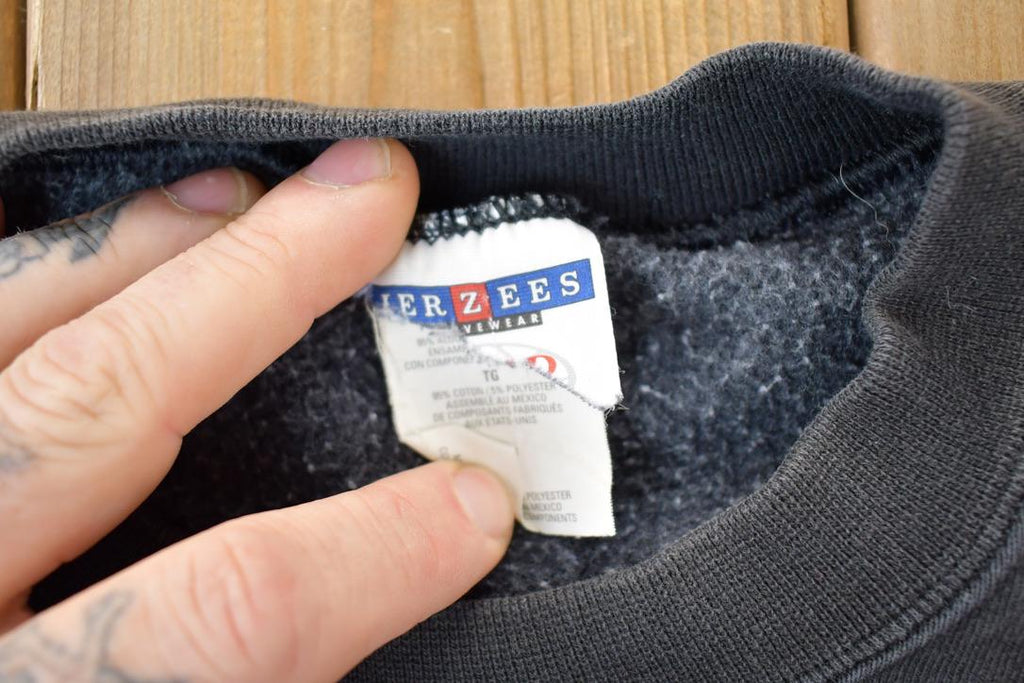 Vintage 1990s Bank Black JerzeesCrewneck Sweatshirt