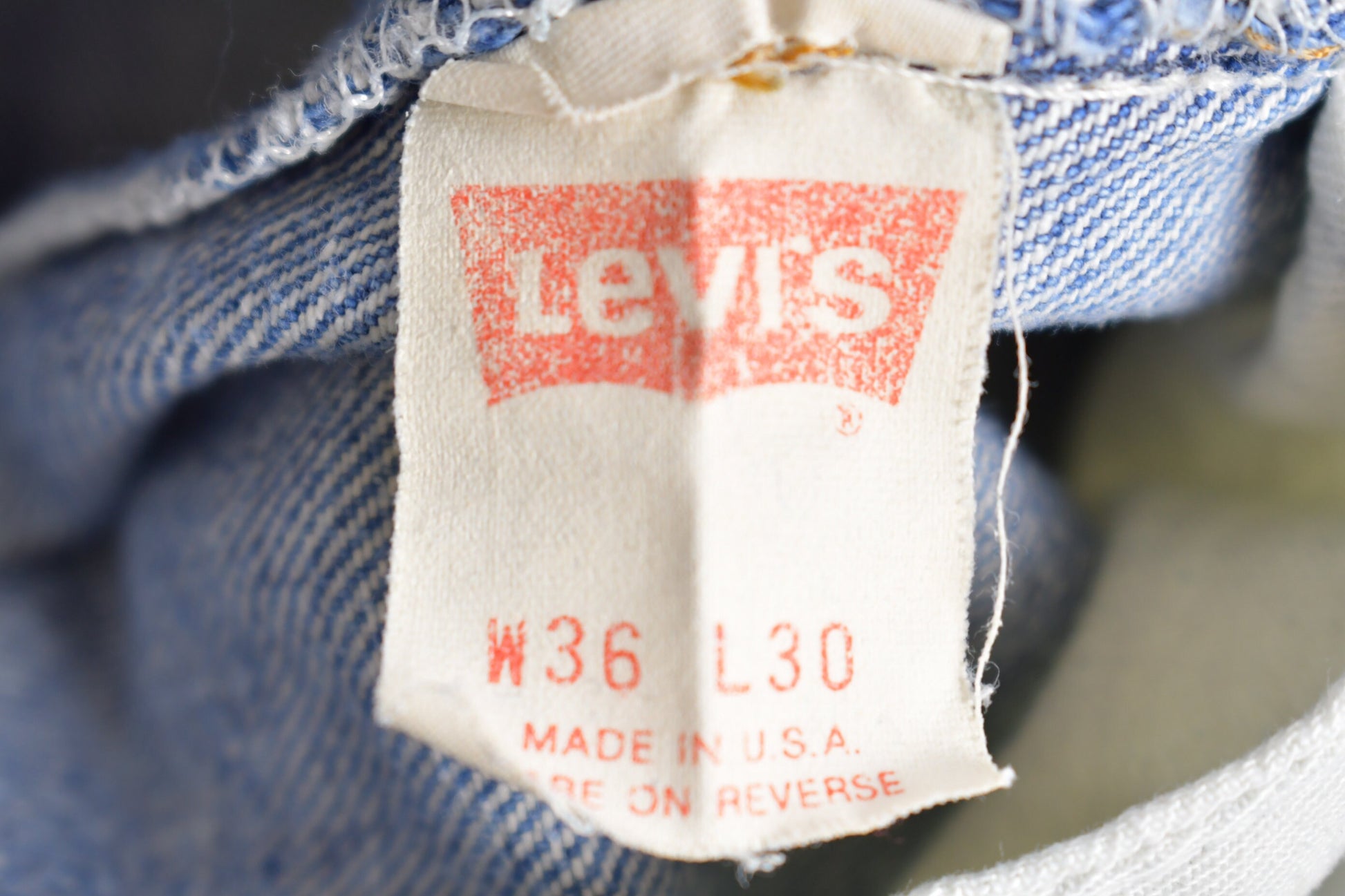 Vintage 1980s Levi's Red Tab Denim Jeans Size 34 x 26.5