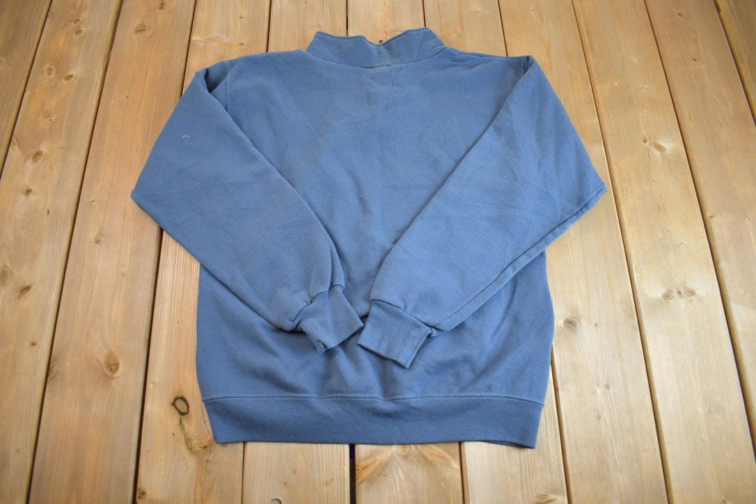 Vintage 1990s Colorado Quater Zip Crewneck Sweatshirt Made In USA - Small