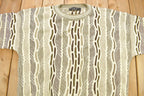 Vintage 1990s Protégé 3D Cable Knit Crewneck Sweater