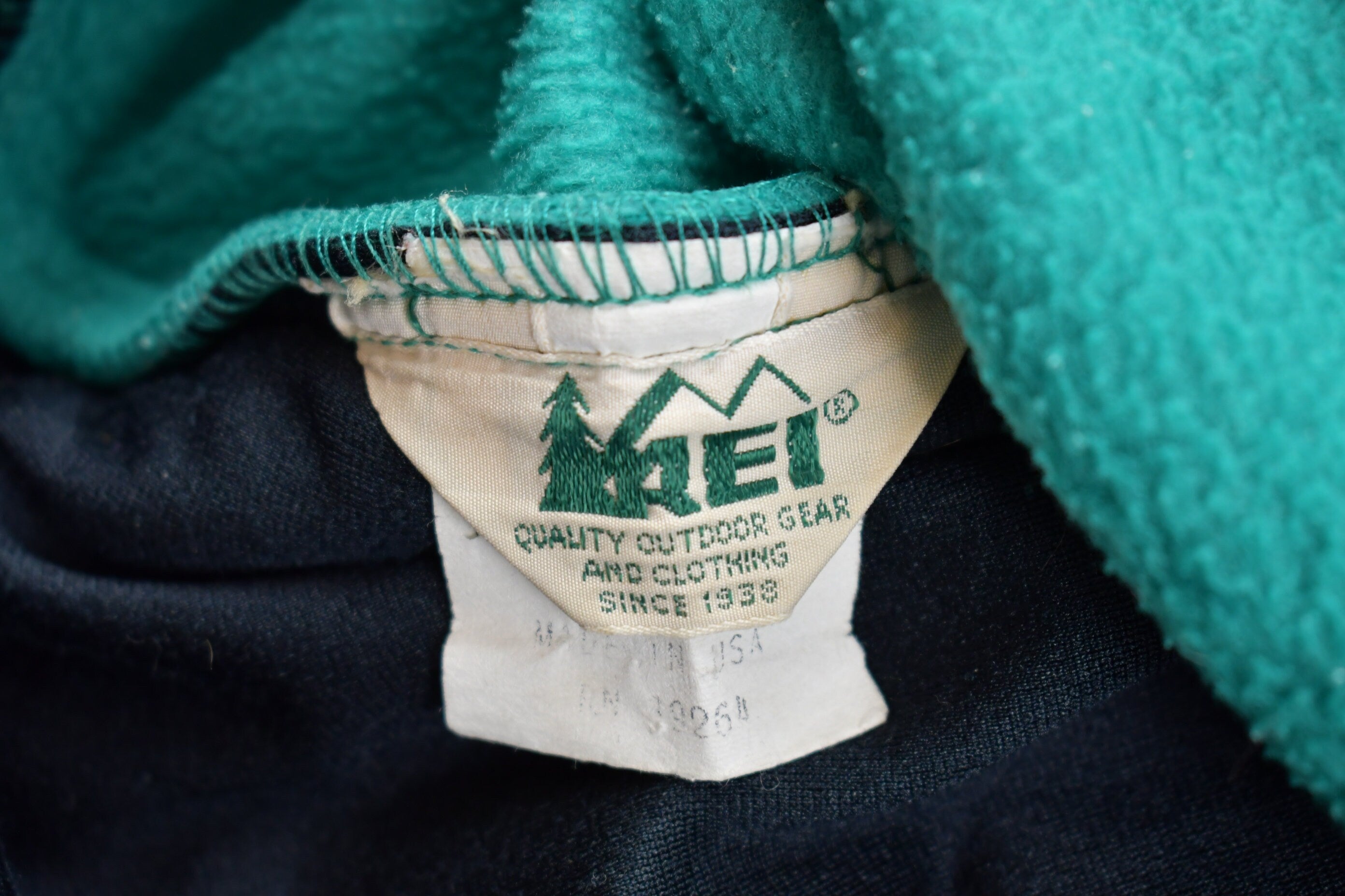 Vintage 1980s REI Fleece Zip Up Vest