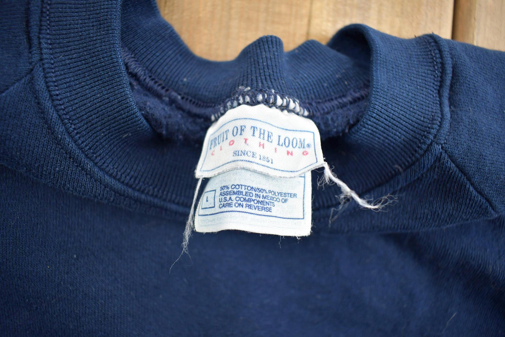 Vintage 1990s Blank Fruit Of The Loom Crewneck Sweatshirt Made In USA