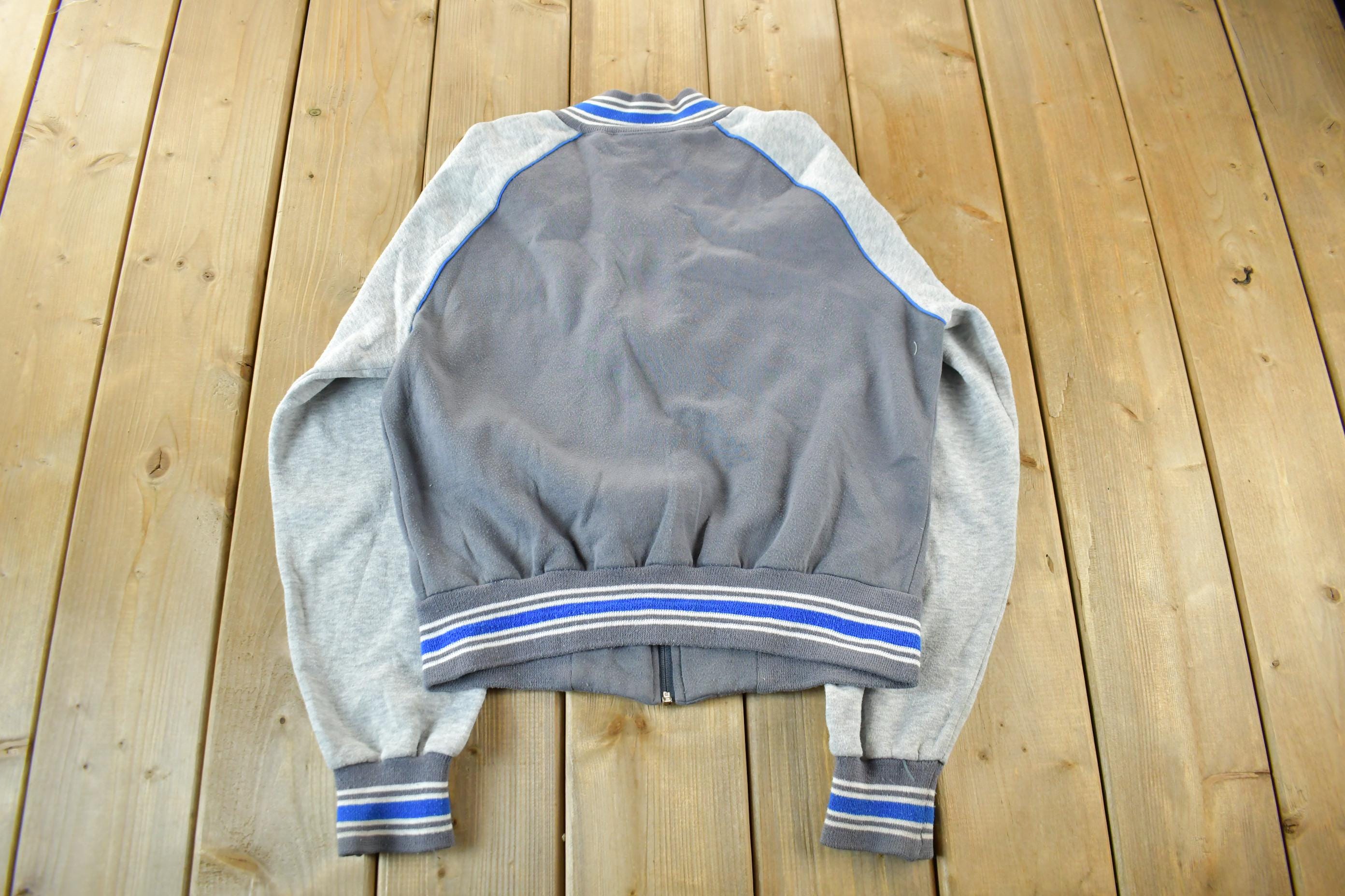 Vintage 1980s Nike Embroidered Mini Swoosh Zip Up Sweatshirt