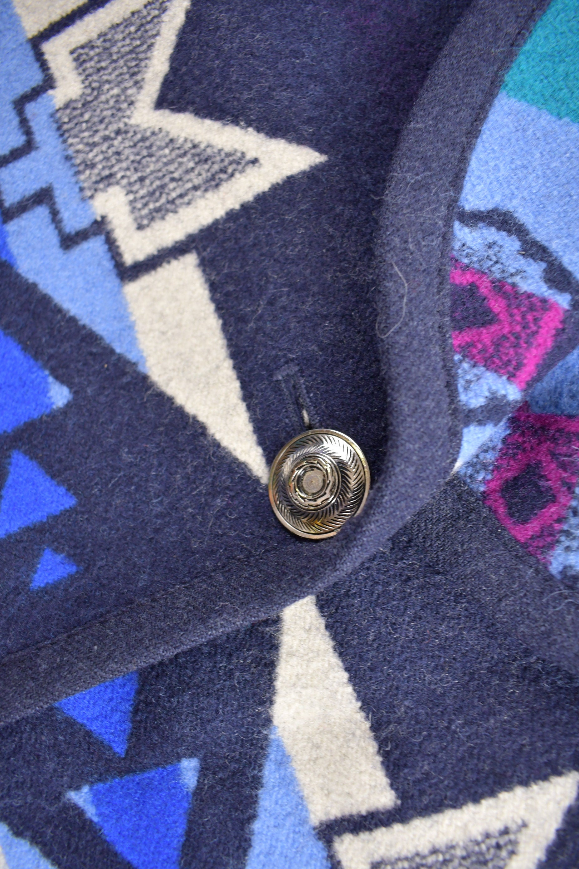 Vintage 1980s Knockabouts By Pendleton Aztec Pattern Jacket /