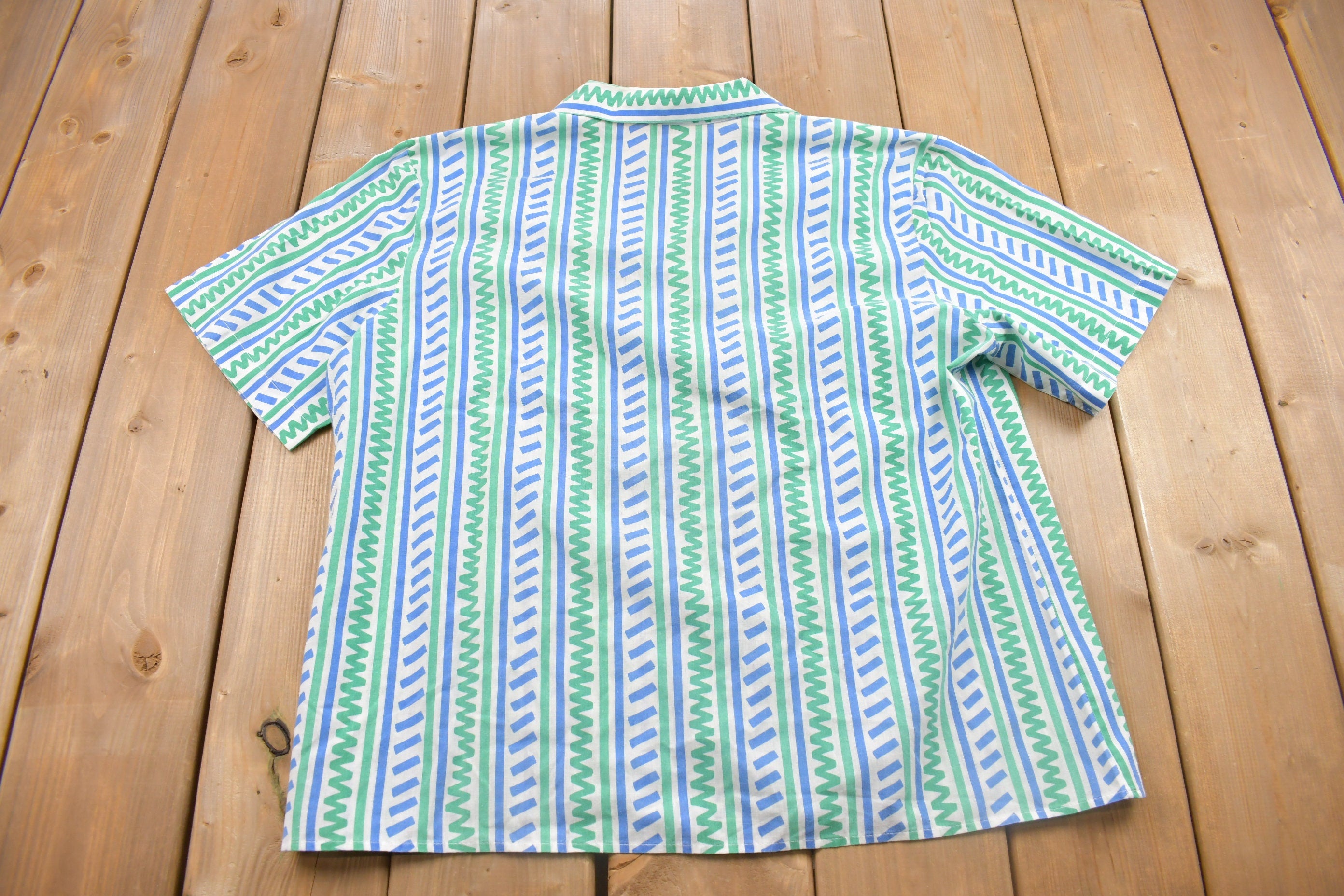 Vintage 1980s Button Up T Shirt