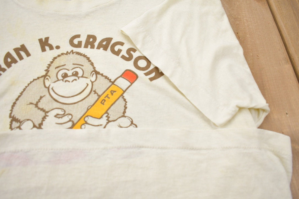 Vintage 1980s Oran K Gragson Year Round School Gorilla T Shirt