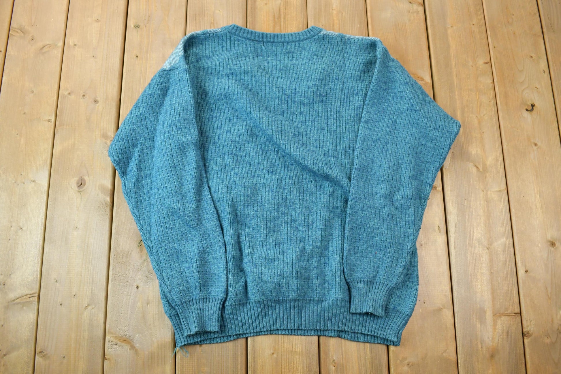 Vintage 1990s Career Club Tall XL Knit Crewneck Sweater