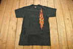 Vintage 1990s Bergdale Harley Davidson Albert Lea MN Flames Graphic T-Shirt /