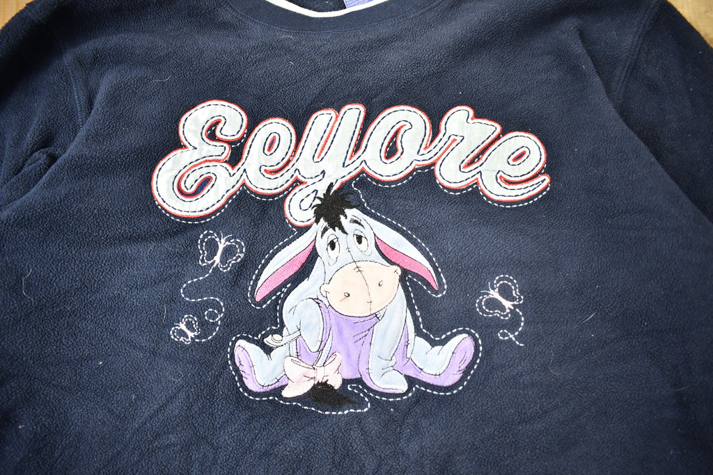 Vintage 1990s Eeyore Winnie The Pooh Disney Fleece Crewneck