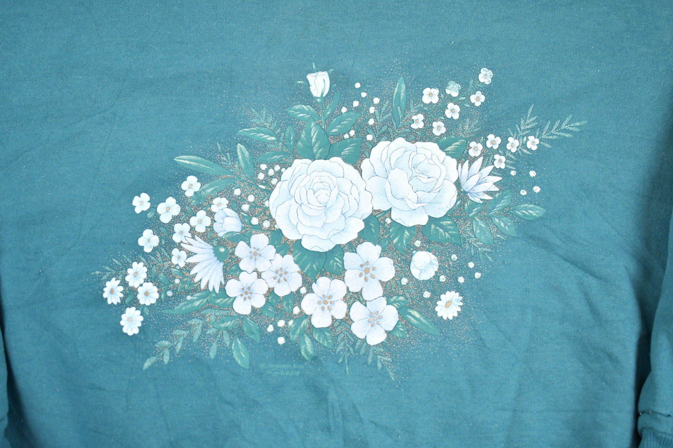 Vintage 1990s Morning Sun Floral Crewneck