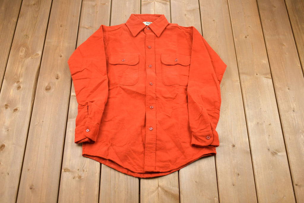 Vintage 1980s Mr. Leggs Wool Button Up Board Shirt