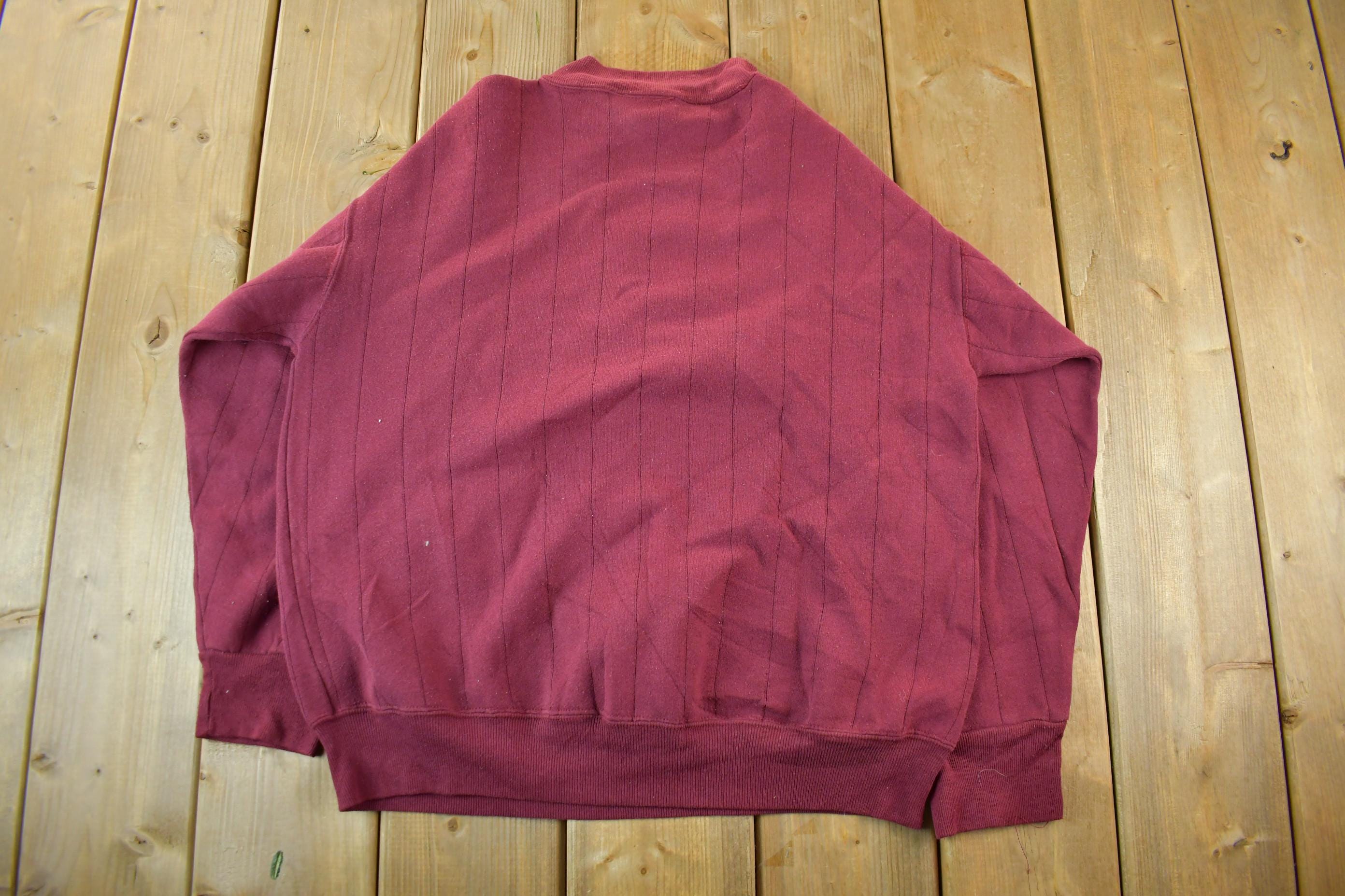 Vintage 1990s Players Van Heusen Golf Mockneck Sweatshirt Adult S-M