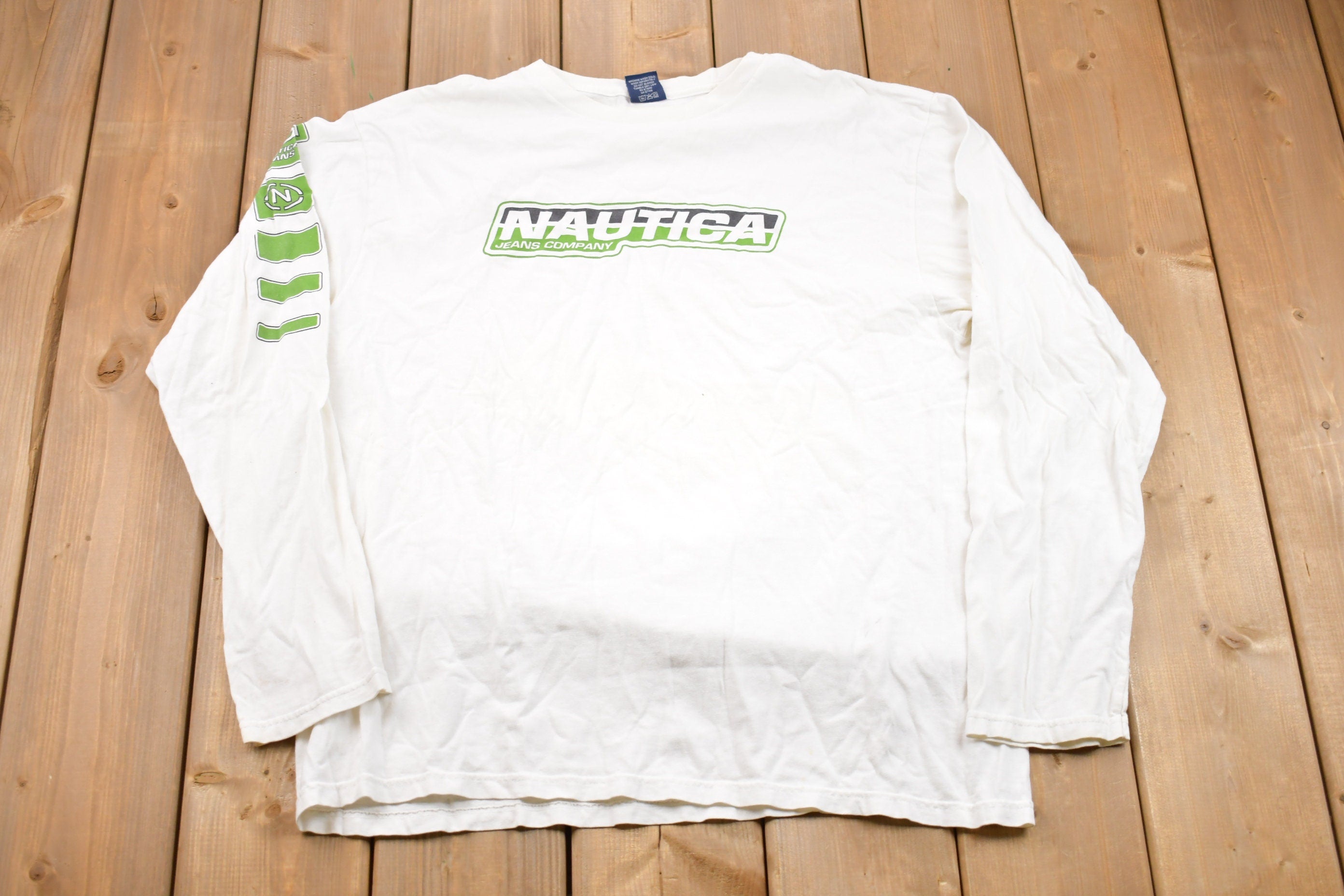 Vintage 1990s Nautica Jeans Company Long-sleeved T-Shirt