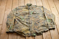 Vintage 1990s Woolrich Advantage Hunting Camo Button Up Shirt