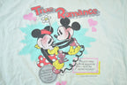 Vintage 1980s Mickey And Minnie True Romance Disney Cartoon Promo Tank Top Womens L