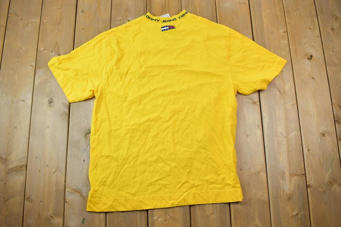 Vintage 1990s Tommy Hilfiger Tommy Jeans Graphic V Neck T-Shirt