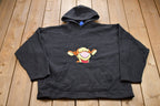 Vintage 1990s Pooh Disney Tigger Embroidered Fleece Hooded Sweater