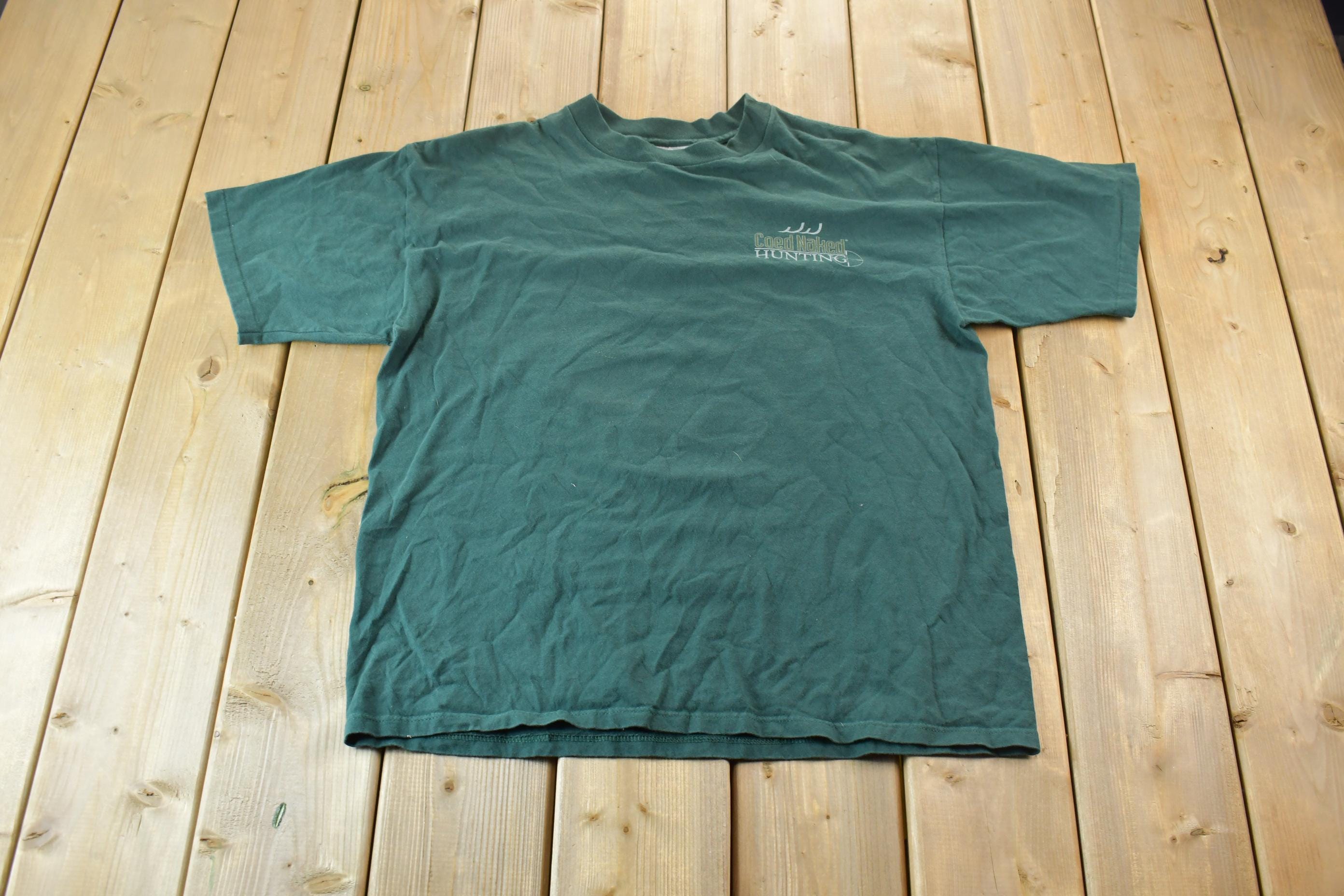 Vintage 1990s Hunting Theme Single Stitch Graphic T-Shirt