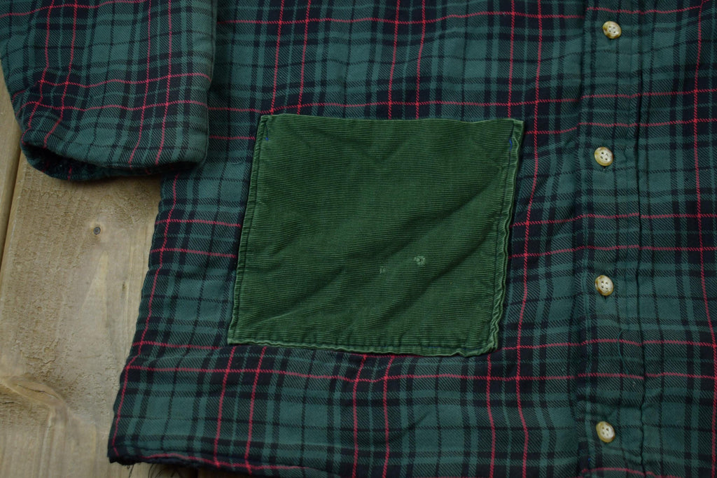 Vintage 1990s Plaid Flannel Button Up jacket