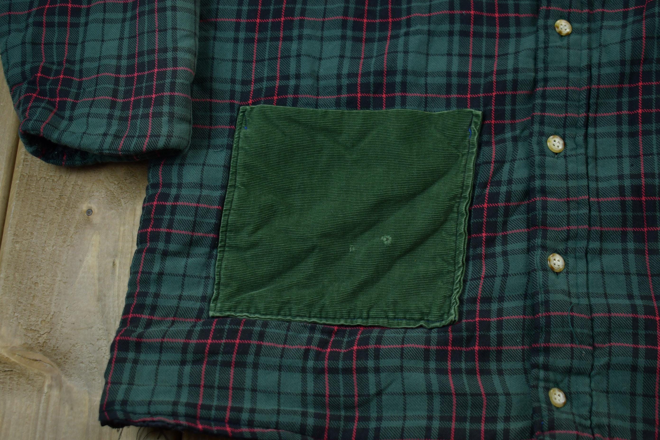 Vintage 1990s Plaid Flannel Button Up jacket