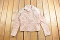 Vintage 1990s Wilsons Leather Maxima Pink Suede Jacket