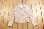 Vintage 1990s Wilsons Leather Maxima Pink Suede Jacket
