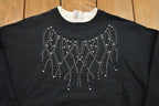 Vintage 1990s Cute Bedazzled Crewneck Sweater