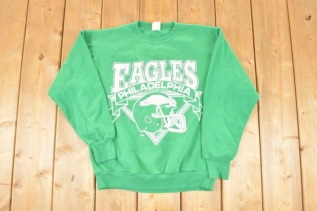 Vintage 1980s Philadelphia Eagles NFL Logo 7 Crewneck Sweatshirt Men's S